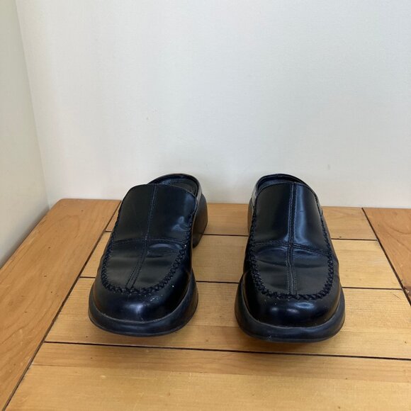 Dansko Madigan Leather Slip On Clogs Chunky Square Toe Shoes EU 40 US 10 - Picture 2 of 9